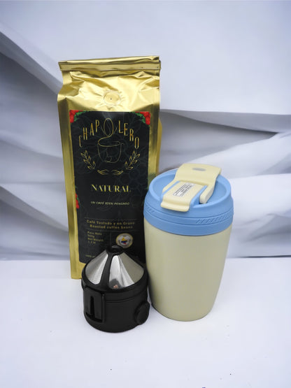 Termo para café 375ml + Café + Filtro